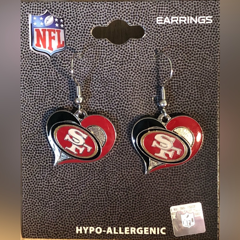 49ers Earrings! Just in time for Superbowl!